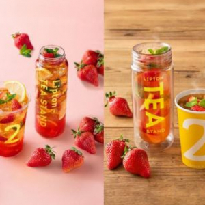 旬のあまおうがゴロゴロっと♩Lipton TEA STANDのスペシャルな期間限定フルーツインティー♡