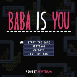 壁が私でゴールが君で！？役割入れ替えパズル『Baba is You』