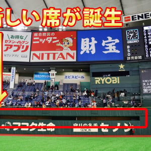 東京ドームに誕生したパーティールーム“NZK”が贅沢すぎてすごい!!　フェンスの隙間から飲み食べ放題を満喫しつつ観戦する幸せ