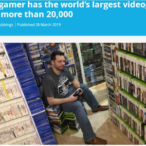 全部プレイしたの？　世界記録となる2万139本のゲームソフトを持つ男