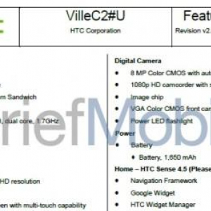 HTC、HTC One Sの低価格モデル”Ville C”を開発中？1.2GHz Snapdragon S3、Sense 4.5を搭載？