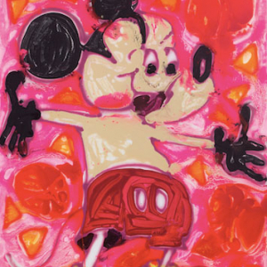 キャサリン・バーンハートが日本初個展 ミッキーマウスのペインティングなど全新作を公開
