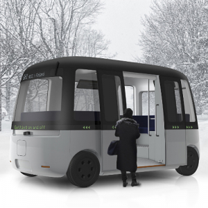 無印良品がデザインした自動運転バス『GACHA』がヘルシンキで一般公開