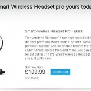 Sony Mobileの「Smart Wireless Headset Pro」が英国で発売中