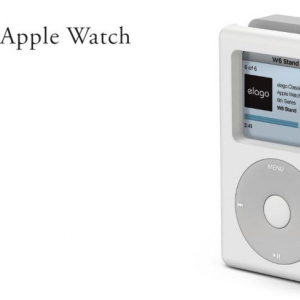 Apple WatchをiPod classicに見せる充電スタンド『W6 Stand for Apple Watch』