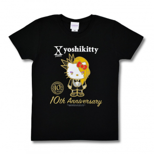 YOSHIKI×ハローキティ「yoshikitty」、10周年記念デザインのTシャツ発売