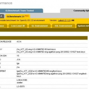 LG、クアッドコアSnapdragon S4を搭載したAndroid 4.0スマートフォン「LG-E970」を開発中？GL Benchmarkの公式サイトで見つかる