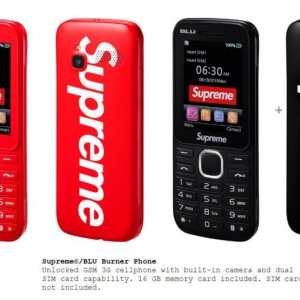 Supremeがガラケー「Supreme BLU Burner Phone」を発表　日本以外の4店舗で8月22日発売