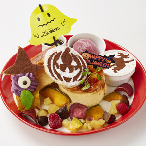 ハロウィンのキャラクターたちがお皿の上に大集合♡パンケーキ専門店「バター」で“ハロウィンフェア”が開催