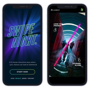 マッチングアプリ「Tinder」が仕掛ける実写映像アドベンチャーゲーム「Swipe Night」