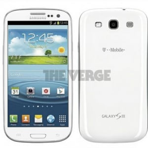 米T-Mobile版Galaxy S IIIのプレス画像が流出、ボタン構成はグローバルモデルと同じ？