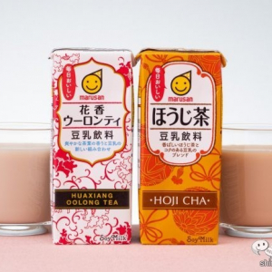 お茶＋豆乳!? 『豆乳飲料 花香ウーロンティ』と『同 ほうじ茶』を味わってみた！