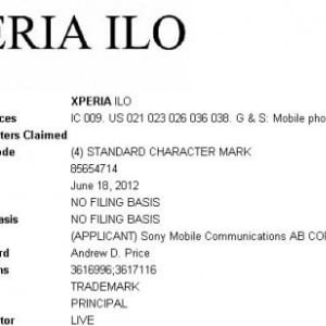 Sony Mobile、米国で「Xperia ilo」「Xperia ado」「Xperia amo」を商標出願