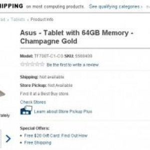 ASUS Transformer Pad Infinity TF700T、64GBモデルの米国価格は$599