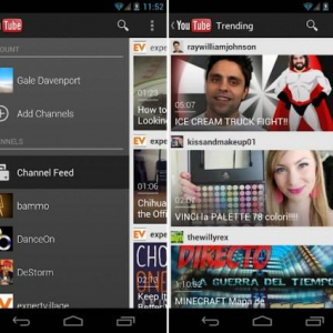 Android 3.2以上向けYouTubeアプリがアップデート、スマートフォン向けUIが刷新、チャンネル検索機能やYouTube LeanBackとの接続機能が追加、視聴履歴の表示に対応