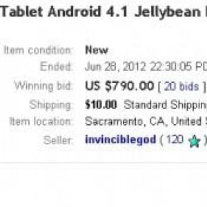 $199のNexus 7タブレットがebayでは$790で落札される