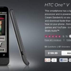 Virgin Mobile Canada、HTC One Vを発売