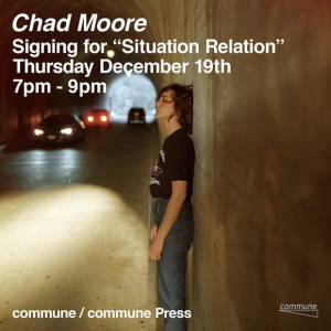 写真家 Chad Mooreが緊急来日。photo book「Situation Relation」のサイン会を開催