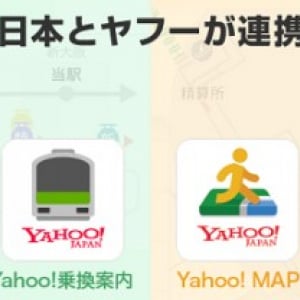 Yahooの地図・乗換案内アプリでJR西日本の列車走行位置や駅構内のルート案内が可能に