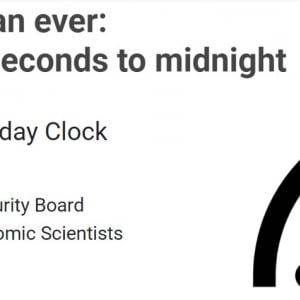 「世界終末時計（Doomsday Clock）」は残り100秒 世紀末はもうすぐそこ!?