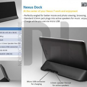 未発表のNexus 7用公式アクセサリーの情報が流出、8月下旬に横置きクレードルやプレミアムカバーが発売