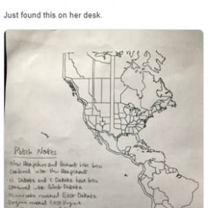 斬新すぎるアメリカ大陸の地図 「テキサスはカナダの一部なの？それともカナダがテキサスの一部なの？」