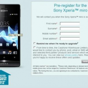 Android 4.0搭載エントリーモデル「Xperia miro」、英国では今月発売予定
