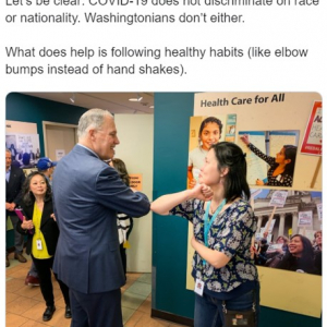 新型コロナウイルスの影響でアメリカ人が握手の代わりに始めたのは“肘タッチ（elbow bump）”