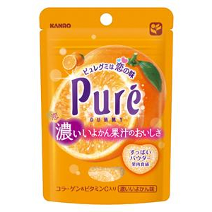 ピュレグミ、秋の新フレーバーは“濃い＝恋”の味が楽しめる「濃いいよかん味」と「濃いカシス味」