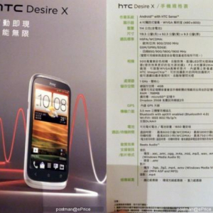 HTC Desire X“Proto”のフルスペックが判明