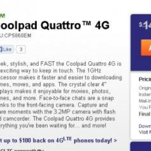 米MetroPCS、中国 酷派（CoolPad）のLTE対応Androidスマートフォン「Coolpad Quattro 4G」を発売