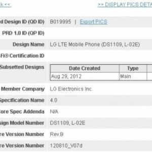 NTTドコモ未発表のLG端末「L-02E」がBluetooth SIGの認証を取得