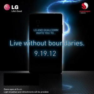 LG、米国で9月19日にQualcommとの共同メディアイベントを開催、Optimus Gを発表？