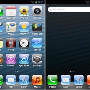 Fake iPhone 5 : Androidのホーム画面をiPhone 5風に変えるホームアプリ（更新）