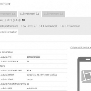 Android 4.0.4を搭載した”HP Bender”がGL Benchmarkの公式サイトで見つかる