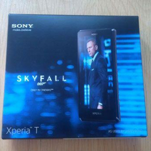 Xperia Tの映画「007 スカイフォール」特別モデルのパッケージデザインが明らかに