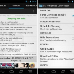 CM10 Downloader : CyanogenMod 10 Nightlyビルドのダウンロードアプリ、ROMの定期チェックも可能