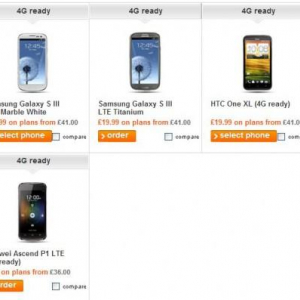 英EE（Everything Everywhere）がLTE対応Androidスマートフォン「Galaxy S III LTE」「HTC One XL」「Ascend P1 LTE」の販売を開始