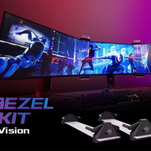 マルチディスプレイをウルトラワイドに！「ROG Bezel Free Kit ABF01」を発表