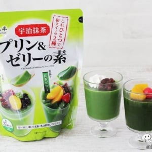 これひとつで2種類の抹茶スイーツができる!? お茶の森半が作った『宇治抹茶 プリン＆ゼリーの素』でおうちカフェを楽しもう！