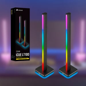 光が足りないなら光る棒を置け！CORSAIR「iCUE LT100 Smart Lighting Towers」発表！