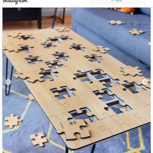 ジグソーパズル兼コーヒーテーブルの「The Jigsaw Puzzle Coffee Table」がKickstarterに登場