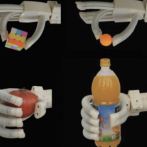 ペットボトルもトマトもつかめるロボットハンドをミシガン大学が開発