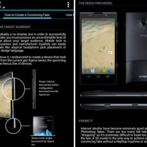 Sony製Nexusスマートフォンの画像は完全なフェイク、画像の作成者が明かす