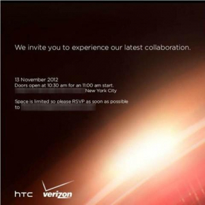 HTCとVerizonが11月13日にニューヨークでプレスイベントを開催、Droid DNAを正式発表か？