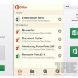 Android / iOS向け「Office」が2013年早々にリリース予定、iOS版のスクリーンショットが流出