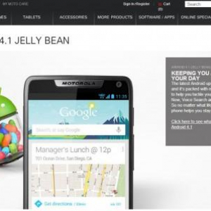 Motorola、既存モデルのAndroid 4.1アップデートにおける新機能を自社の公式サイトで公開、RAZR M米国版には昨日より配信開始