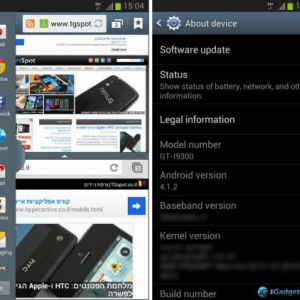 Galaxy S III GT-I9300にAndroid 4.1.2のアップデートでマルチ画面機能が提供されるという噂は本当らしい、スクリーンショットが流出