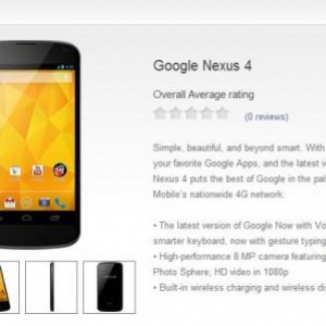 米T-MobileがNexus 4の販売を開始