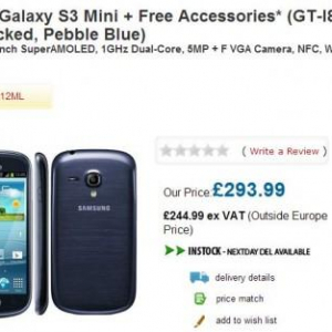 Galaxy S III miniのブルーカラーが英国で発売開始